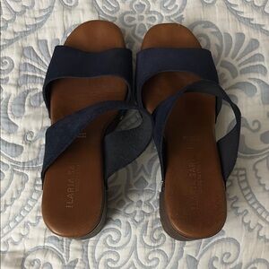 Women's Navy Sandals
